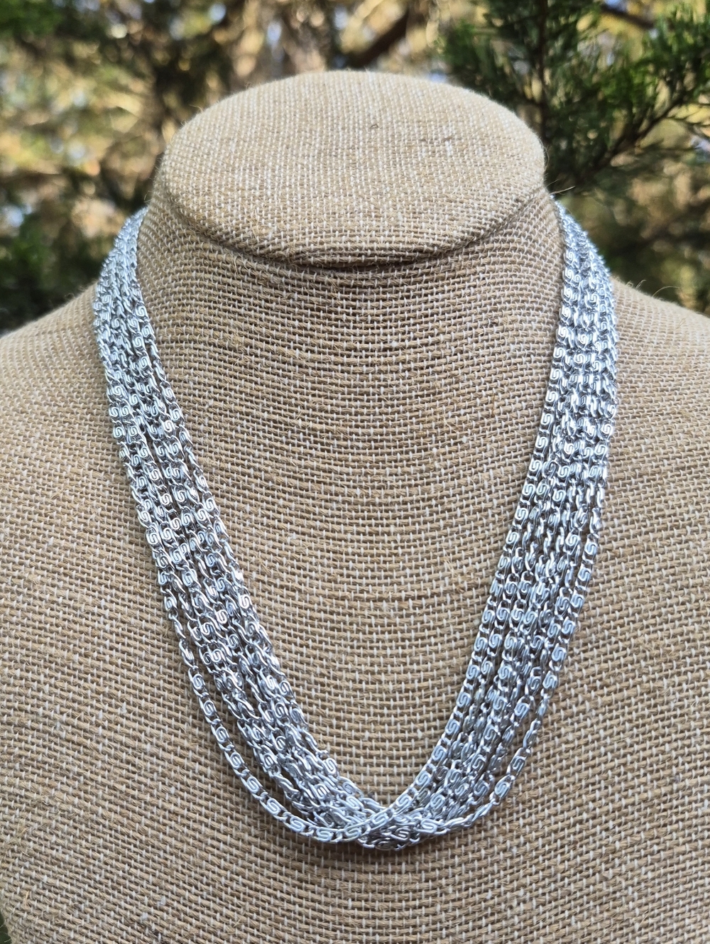 Vintage Sarah Coventry 1960s  Eloxal Multistrand Necklace 18 Inches
